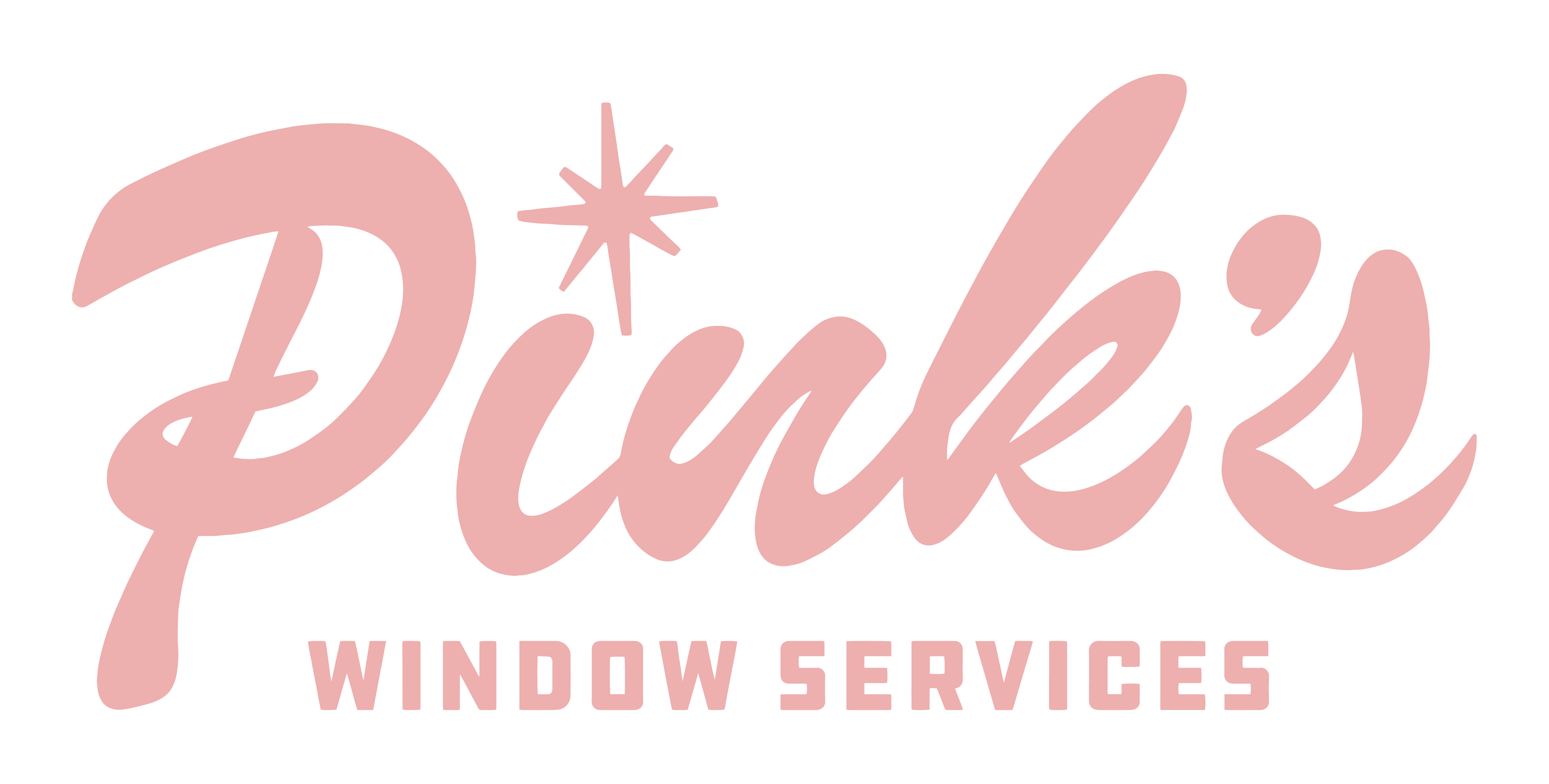 Pink's Window Service Logo